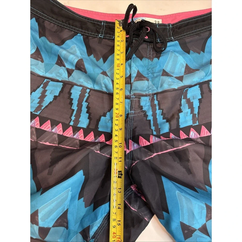 OP Ocean Pacific Mens Size 38 Multicolor Board Shorts Swim Trunks Y2K Retro Swim